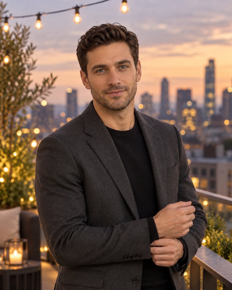 David AI generated Dating lifestyle headshot