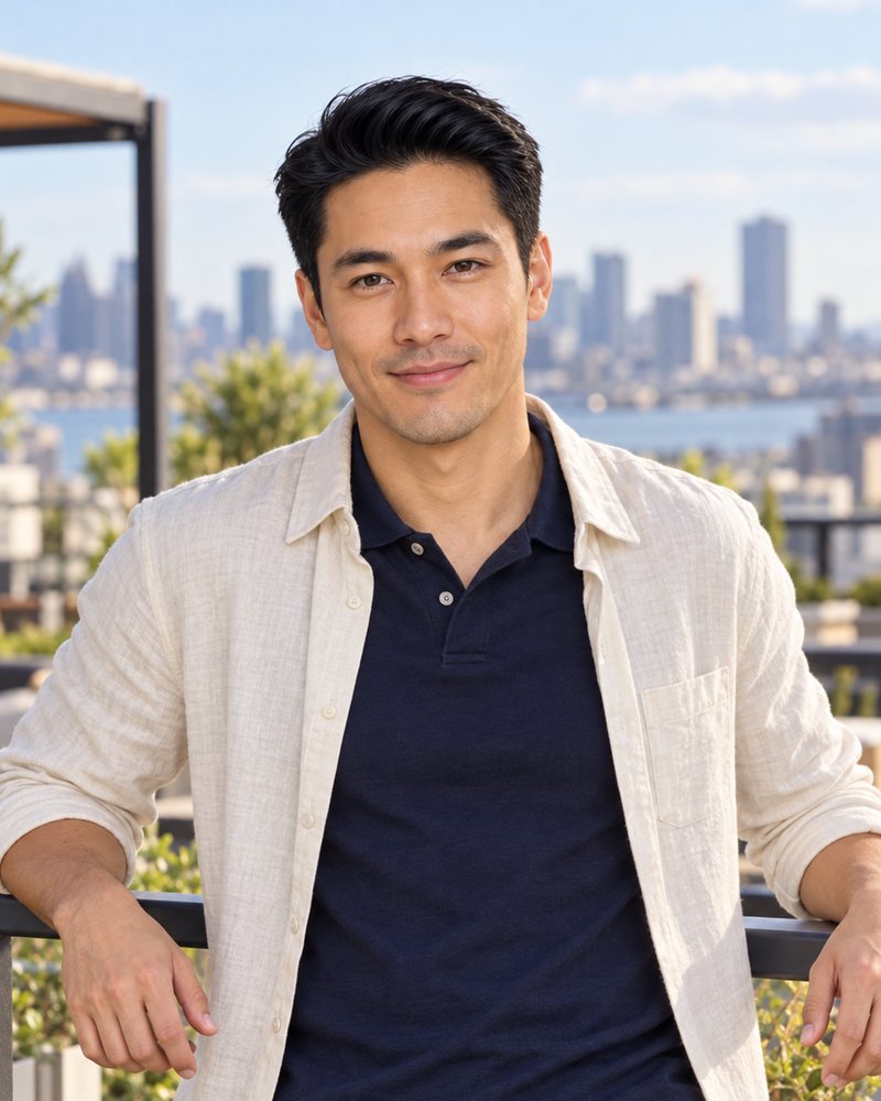 Ben AI generated Digital nomad headshot